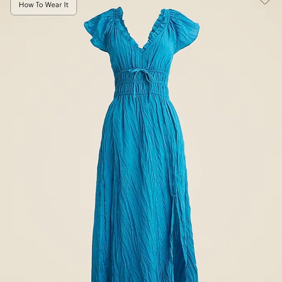 J. Crew Dresses & Skirts - J Crew Palermo dress in viscose-blend crinkle NWOT